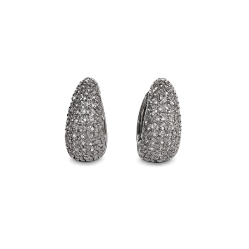 Arete gota con brillo