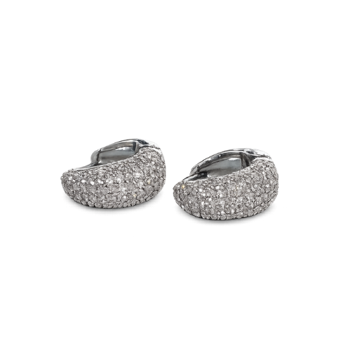 Arete gota con brillo