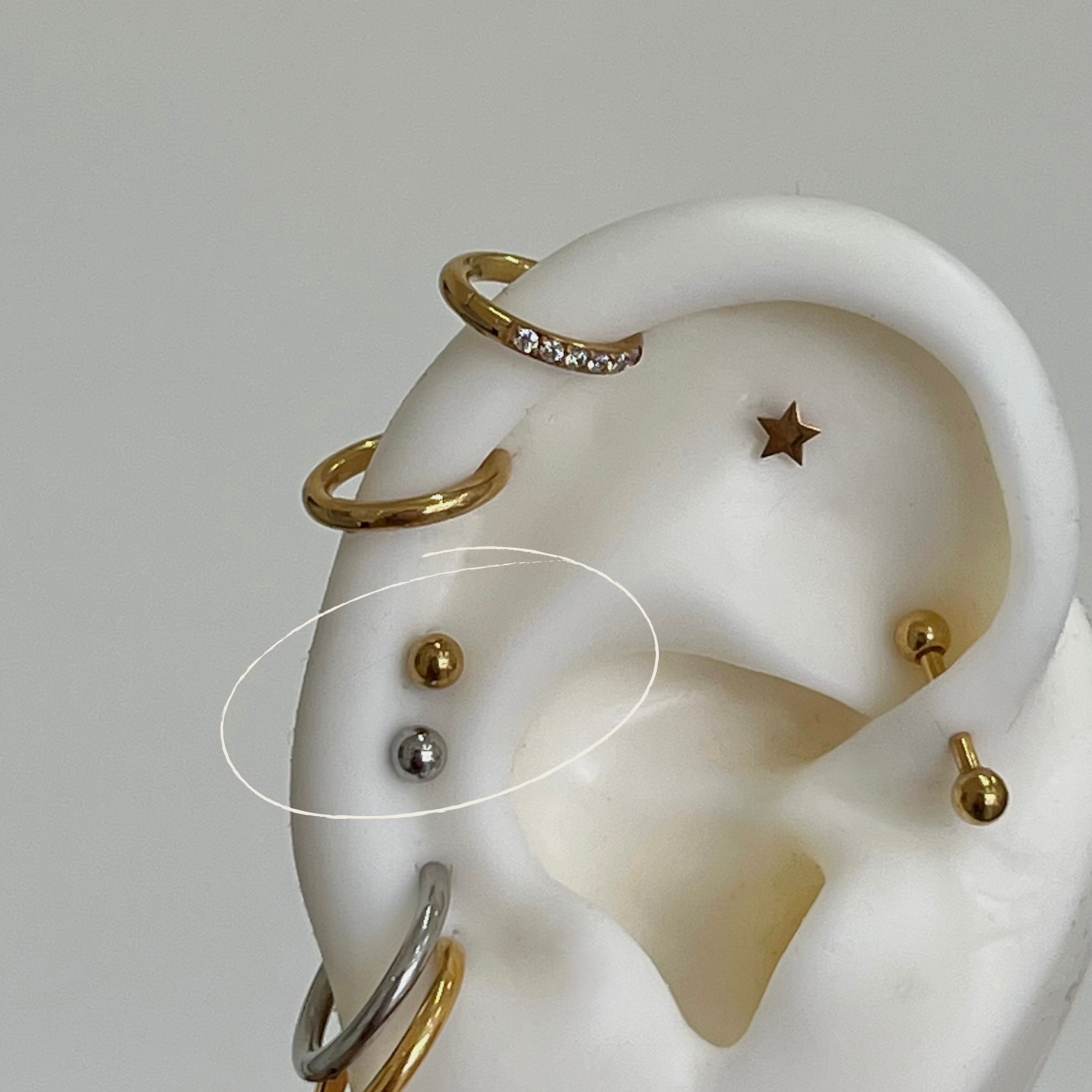 Piercing de bolita