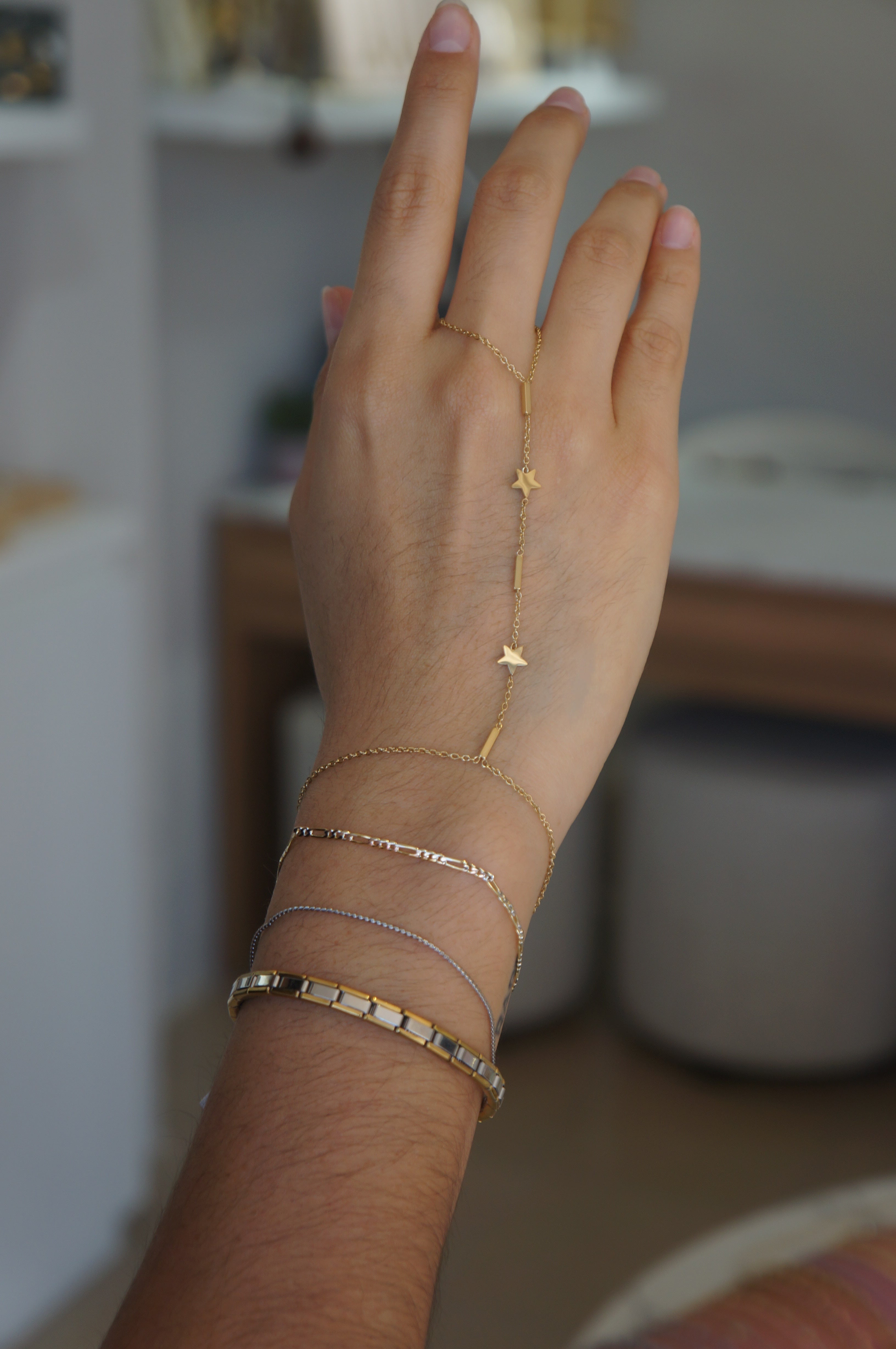 Cadena de mano de estrella