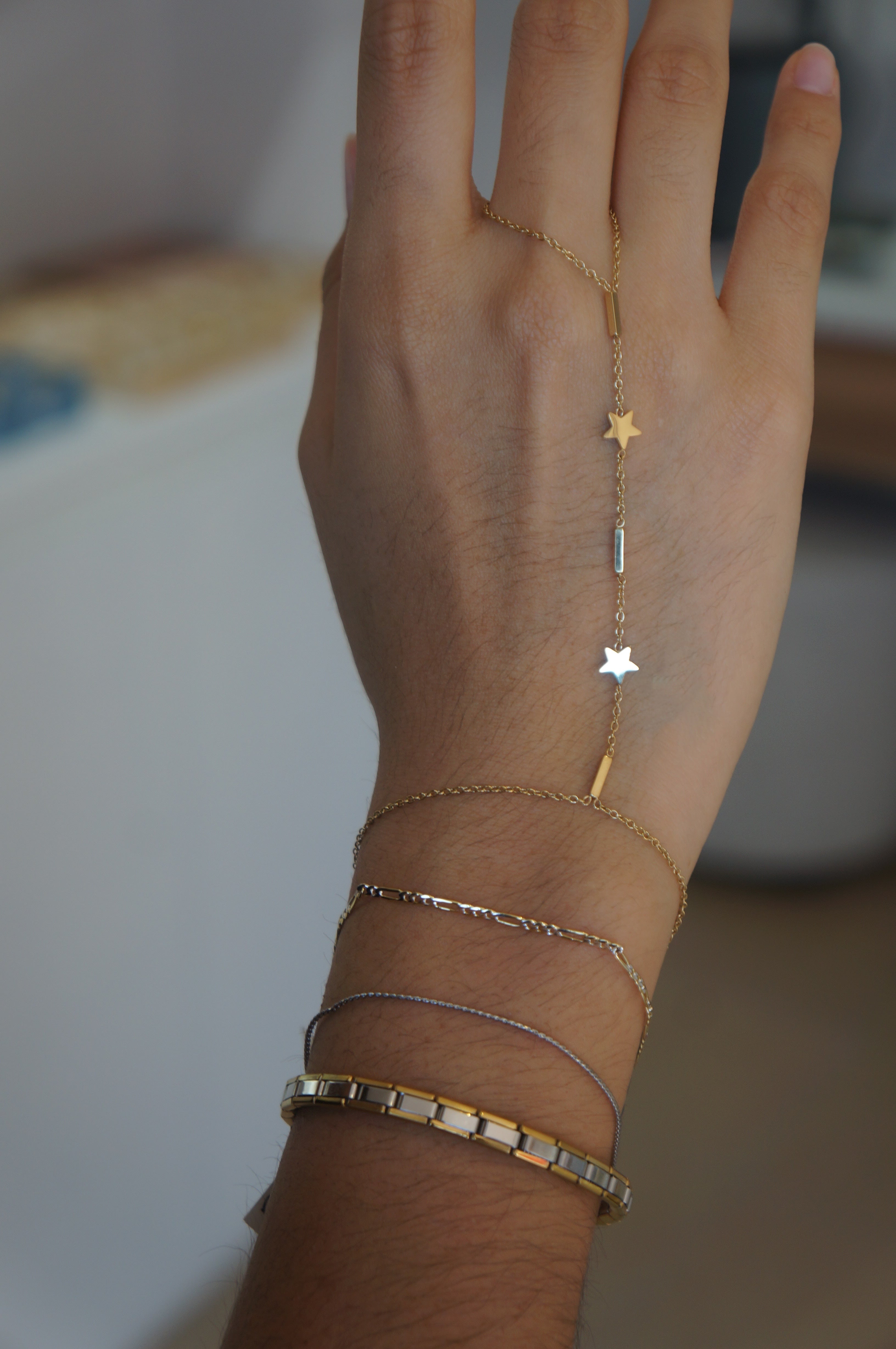 Cadena de mano de estrella