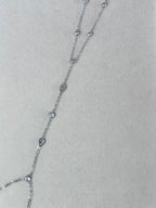 Cadena de mano cristal anular medio y muñeca