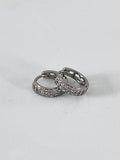 Huggie con brillo plata