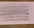 Brazalete perla metálica