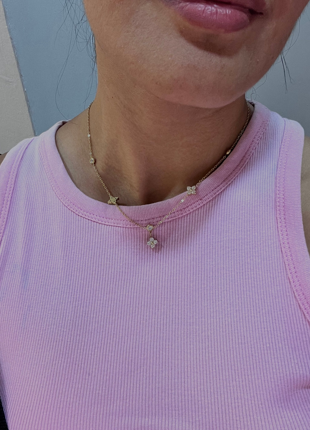 collar 3 flores