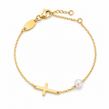 Brazalete cruz y perla